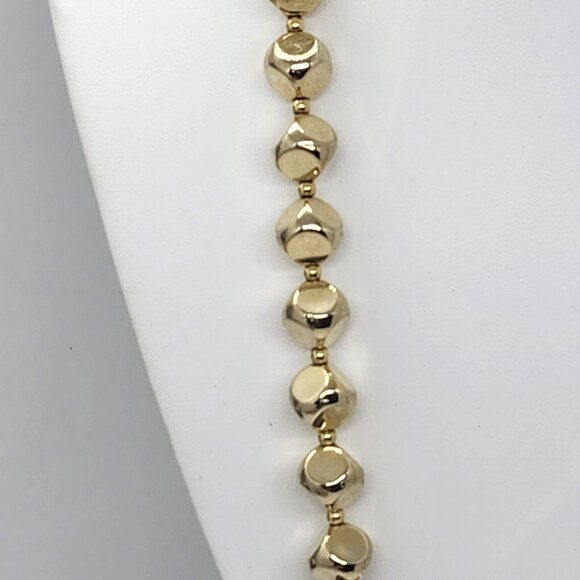 Vintage Gold Tone Graduated Bead Necklace Korea - Picture 5 of 7